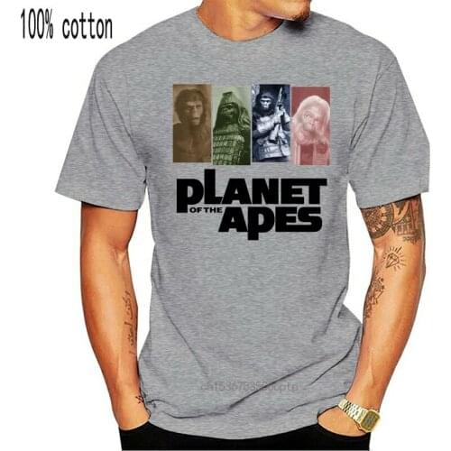 Planet Of The Apes 1968 Movie Poster MenS T Shirt Monkey Montage Vintage Humorous Tee Shirt