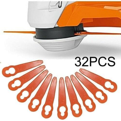 32Pcs/Set Plastic Cutter Blades For Stihl Polycut 2-2 FS45 Lawnmower Trimmer Tools For Home and Garden Tool