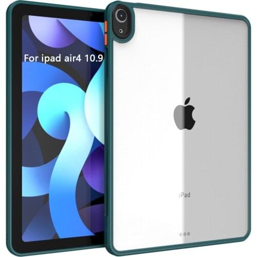 For iPad 10.9 Air4 2020 Case Cover Transparent Acrylic 10.9 inch Ultra-thin Soft TPU Tablet iPad Case For iPad Air4 10.9 Cover