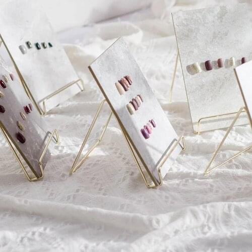 Rectangle Nail Art Rock Marble Pattern Photo Display Board Nail Art Tips Shooting Photo Props Background Showing Stand Manicure