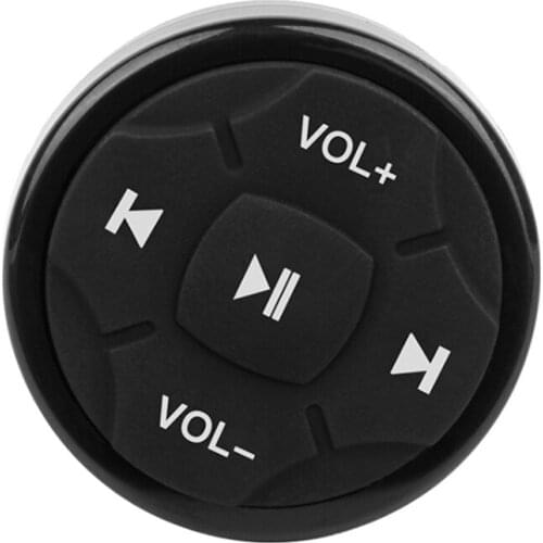Steering Wheel Remote Control,Wireless Bluetooth 4.0 Media Button Music Play Remote Control for IOS/Android