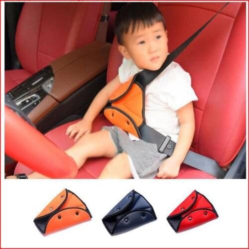 Car Seat Safety Belt Cover Sturdy Adjustable Triangle Safety Seat Belt Pad Clips Baby Child Protection Car Interior Accessories