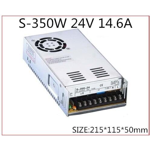S-350-24 350W 24V 14.6A Single Output Switching power supply for LED Strip light AC-DC