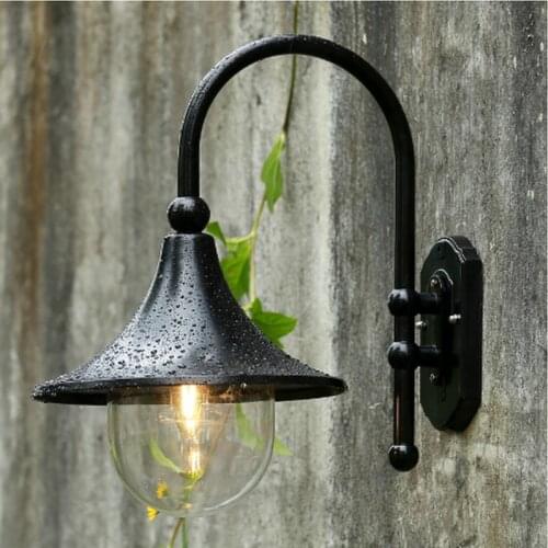 Retro outdoor wall light europe villa sconce lamp E27 waterproof exterior garden doorway light vintage porch lamp WF1022