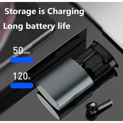 IPX5 Waterproof Wireless bluetooth 5.0 earphone automatic pairing stereo headset with pull-out digital display