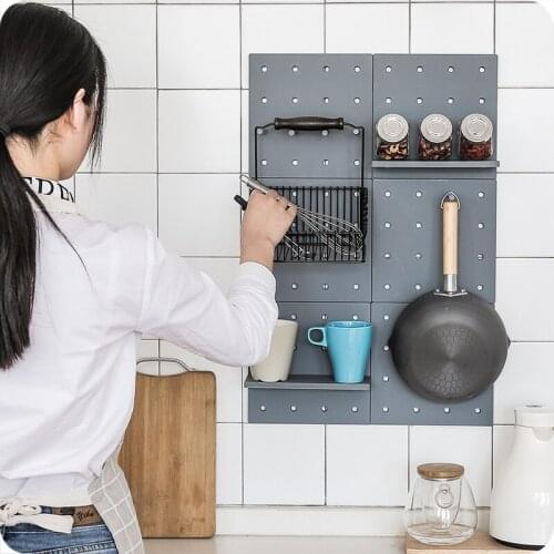 Iron Hexagonal Grid Wall Shelf Combination Wall Hanging Geometric Figure For Wall Decoration Living Room Bedroom Nordic Rack