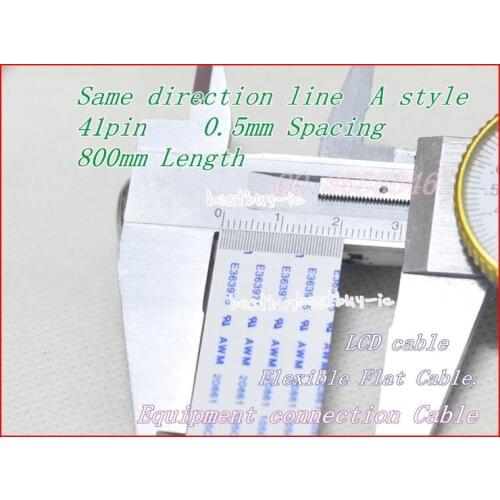 0.5mm Spacing +800mm Length +41Pin A / same direction line Soft wire FFC Flexible Flat Cable. 41P*0.5A*800MM