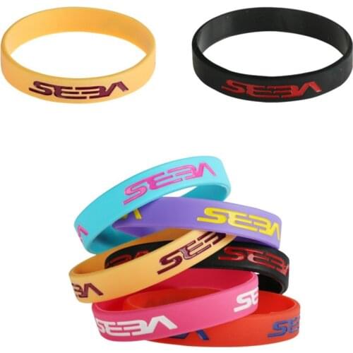 10 pieces10 Colors For SEBA Bracelet Plain Silicone Gel Wristband For Skating Sport Personality