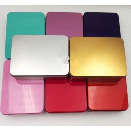 200pcs Tin Box Survival Kit Tin Higen Lid Small Empty Silver Flip Metal Storage Box Case Organizer For Money Coin Candy Keys