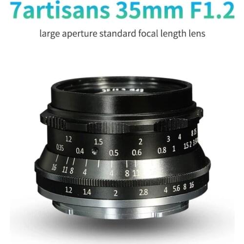 7 artisans 35mm F1.2 Manual APS-C Fixed Lens To Mount And Mount for Canon EOS-M Mount Fuji FX Mount Hot Sale Free Shipping