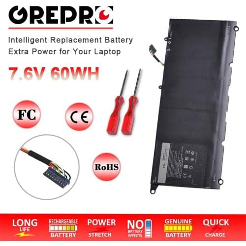7.6V 60Wh PW23Y Laptop Battery for DELL XPS 13 9360 RNP72 TP1GT 13 2017 XPS 13-9360-D1605G series
