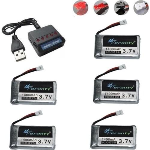 1400mAh 3.7V Lipo Battery for Syma X5 X5C X5S X5SC X5SW M18 M68 H5P T64 T05 HQ898B H11C H11D RC Quadcopter Drone Spare Part 2019