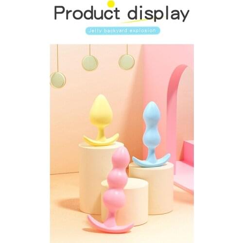 Anal Plug Sex-toy Anal DildoToys 3 Color Sex Vibrator Softl Anal Toys For Adult Sex Products Men Butt Plug Stainles Steel