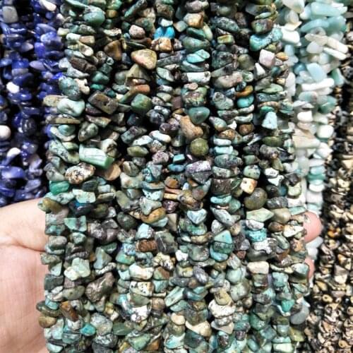 Natural Irregular Stone Beads Gorgeous Africa Turquoises Beads For DIY Jewelry Making Necklace Bracelet 5-8mm Howlite Bead 85cm