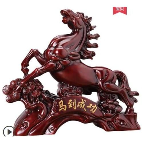 Horse Tengfei Maoshou crafts wine cabinet decoration living room furniture maoshou office table opening gifts