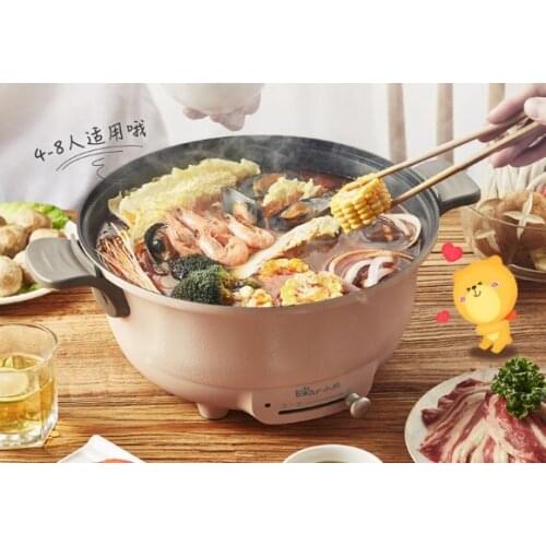 Household multifunctional integrated plug-in cooking mandarin duck small electric hot pot J03