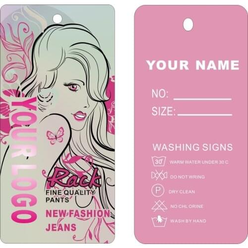 Custom chothes tags ,print your logo on tags 500PCS 300gsm Paper , Hang Tags, Price Labels, M12