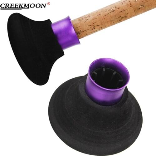 EVA Ocean Boat Raft Fishing Rod Holder Aluminum Alloy Pole Support on Stomach Jigging Fishing Tackle Shock Absorbing Belly Top