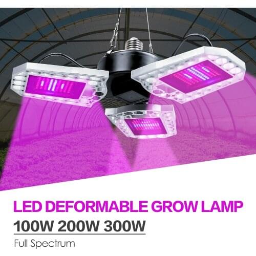 Full Spectrum LED Grow Light E27 LED Fitolampy 100W 200W 300W Phyto Spotlight For Plant Indoor Flower Seed Hydroponic Tent Grow