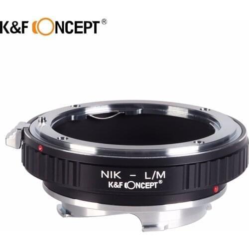 K&F CONCEPT for Nikon-L/M Camera Lens Adapter Ring fit For Nikon AI F Mount Lens to for Leica M LM Mount Camera Body