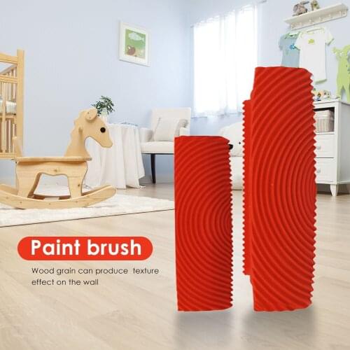 2 Pcs Wall Paint Runner Roller Brushes Wall Texture Art Painting Embossing Tool Classic Household Wall Decorative DIY Tools Set