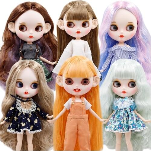 ICY DBS Blyth Doll Full Set Customized Matte Face 19 Joints Body 1/6 Dolls Including Clothes Shoes Cute DIY Toy Dolls for Girls