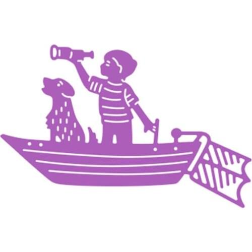 Boys Dogs Board Metal Cutting Dies Stencil Scrapbooking DIY Album Stamp Paper Decor Handmade Arts Crafts New For 2020