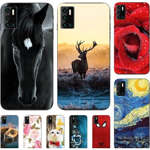 Cute Animal Cat Printing Case For Cubot P40 P30 Cubot P20 Soft TPU Cover Relief Cartoon Design Funda Phone Skin Coque