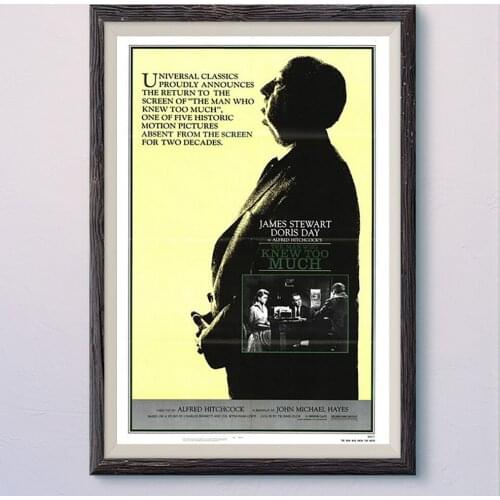 N470 THE MAN WHO KNEW TOO MUCH (2) Vintage Classic Movie Wall Silk Cloth HD Poster Art Home Decoration Gift