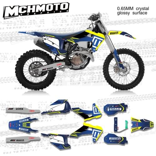 MCHMFG Decal Sticker Kit For Husqvarna TC FC TX FX FS 2019 2021 TE FE 2020 2022 125 250 350 450 Motocross Racing 3M Graphics 4.3