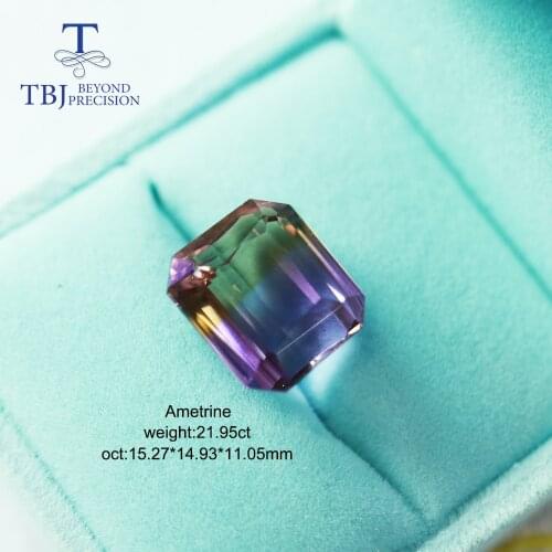 Natural Big size Ametrine Loose gemstone For Diy jewelry 925 silver 18k 14k gold jewelry tbj jewelry