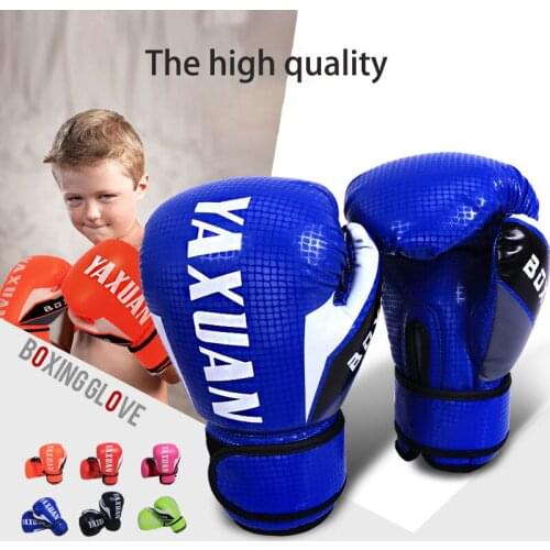 New 6 Oz Childrens Boxing Gloves Boys Girls Muay Thai Boxe Sanda Free Fighting Training MMA Boxing Training Glove Wholesale
