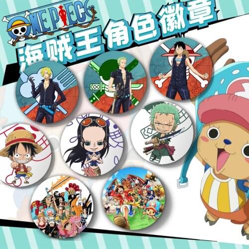 One piece luffy 58 mm anime badges cartoon characters Cool Buttons