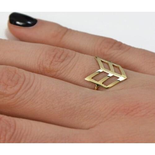 Wholesale 30pcs/Lot Gold Silver Color Personality Arrow Ring Women Men Jewelry Rings Accessories