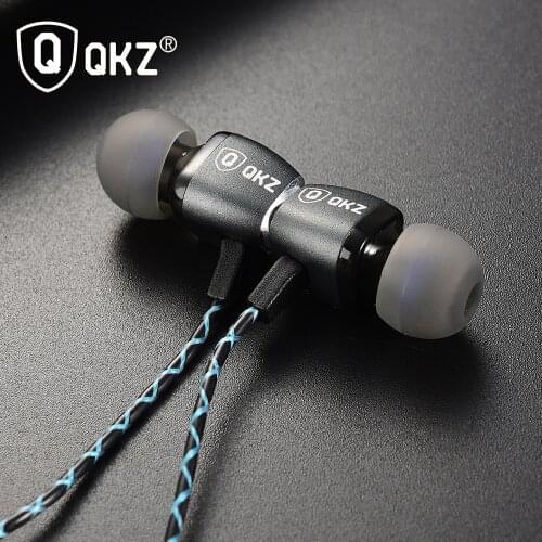 QKZ X36M Wired Sports Earphones Metal Heavy Bass Hifi Music Earbuds Noise Cancelling Headset for Mobile Phones Tablet Earphones