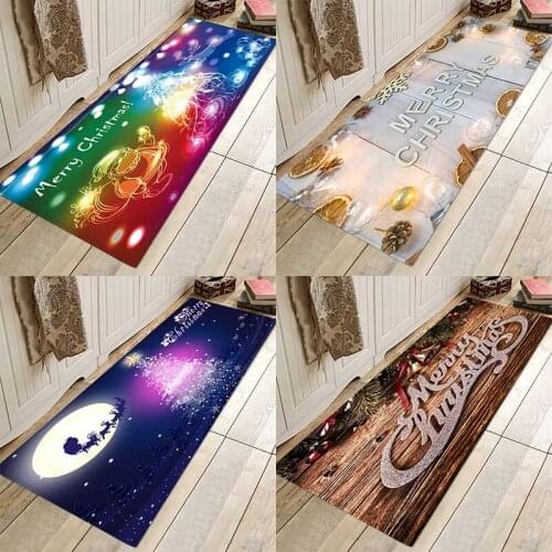 Christmas mat ,Christmas holiday mat, Christmas party mat, home flannel Anti-Slip absorbent soft mat