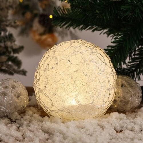 Christmas decoration luminous ball Christmas tree pendant decoration creative gift shopping mall scene layout decoration