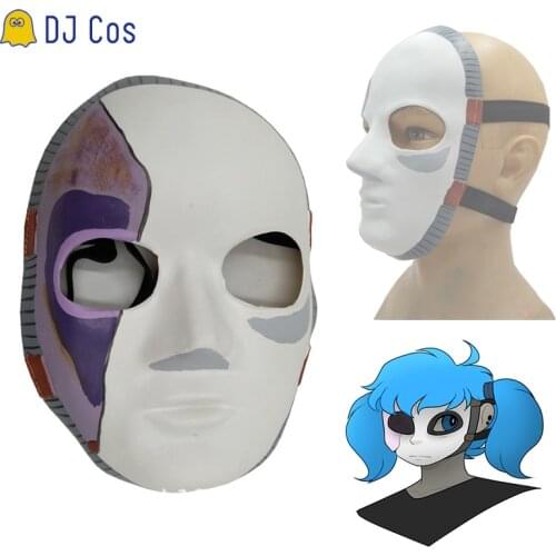 Sallyface Latex Mask Game Sally Face Role Play Cosplay Mask Props Costume Accessories Halloween Party Men Women Gifts