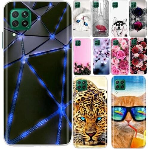 Silicone Case For Huawei P40 Lite E Case Cover Bumper On For Huawei P 40 Lite E TPU Soft Silicone Back Cover Case For P40Lite E