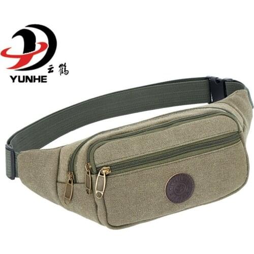 Yesetn Bag 062019 Outdoor sports purse canvas bag waist bag