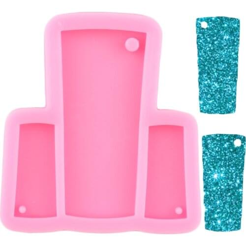 Super Glossy Water Cup Silicone Mold DIY Handmade Jewelry Molds Epoxy Resin Keychain Mould Necklace Making Moulds