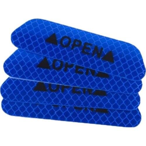 4Pcs Reflective Car Vehicle Open Door Safety Mark Warning Decals Sticker Decor car accessories