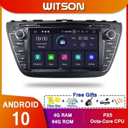 WITSON Android 10.0 Octa core(eight core) Car Dvd GPS Player For SUZUKI S-CROSS 2013-2015 4G RAM 64G ROM IPS TOUCH SCREEN