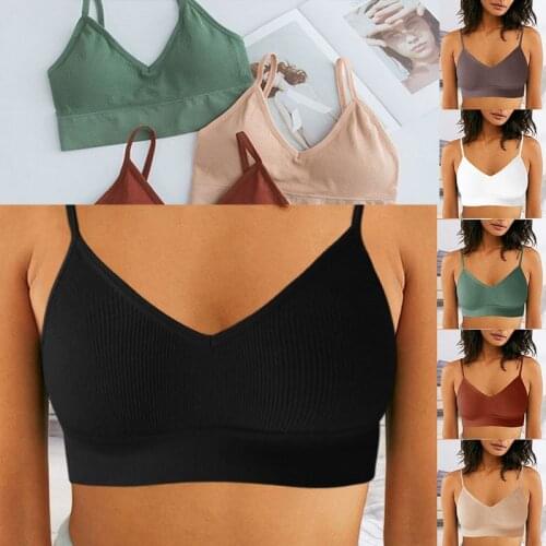 Women Sexy Crop Tops Bra Tube Top Female Streetwear Sleeveless Seamless Sports Bra Crop Camis Top Tee Bandeau Top Basic Tank