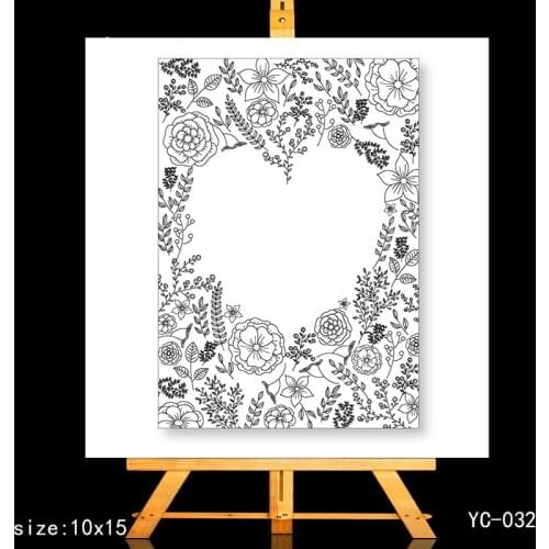 ZhuoAng Love Clear Stamps/Card Making Holiday decorations For scrapbooking Transparent stamps 10*15cm