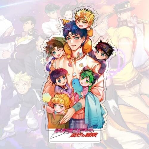 1Pc Cute Japan Anime Jojo Bizarre Adventure Cosplay Prop Accessories Acrylic Desk Stands Desktop Decor Figure Toys Gifts