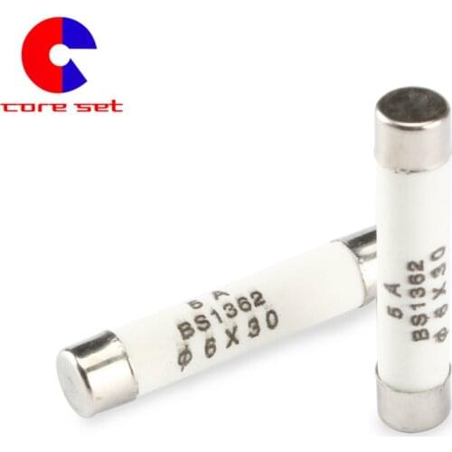 10PCS/Lot 6x30mm Ceramics Tube Fuse Fast Blow Ceramics Fuses 250V 5A