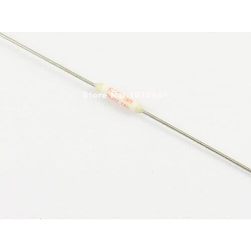 10pcs Axial Thermal Fuse Cutoff 102 Degree 250V 1A K2F