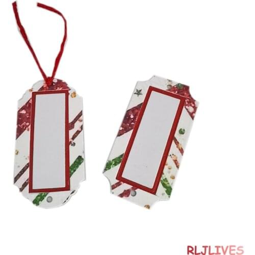 2Pcs/Set Label Frame Metal Cutting Dies Stencils for DIY Scrapbooking Stamp/photo album Decorative Embossing DIY Paper Card