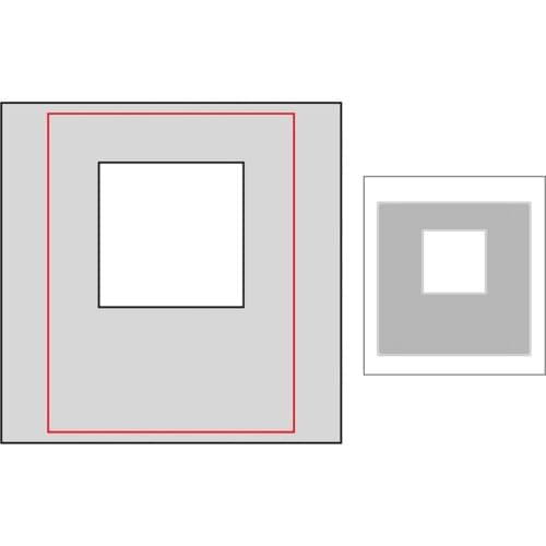 2020 New Square Frame Metal Cutting Dies For DIY Embossing Background Decoration Greeting Card Paper Album Scrapbooking No Stamp